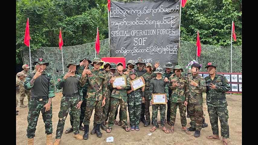 အထူးစစ်ဆင်ရေးတပ်ဖွဲ့  (SOF) တည်ထောင်ခြင်း ၅ နှစ်ပြည့် အခမ်းအနား (ဓာတ်ပုံ) 