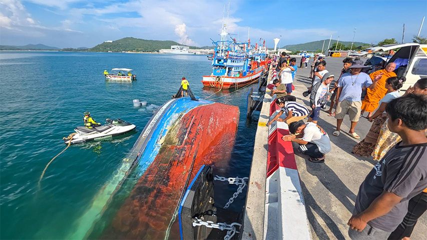 ထိုင်းပင်လယ်ပြင်တွင် နစ်မြုပ်ငါးဖမ်းစက်လှေပေါ်မှ မြန်မာလုပ်သား ၆ ဦးအလောင်း ပြန်တွေ့
