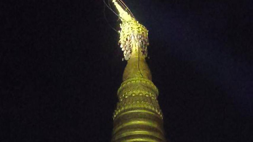 ဟင်္သာတတွင် မိုးသက်လေပြင်းတိုက်ပြီး စေတီထီးတော်တိမ်းစောင်း၊ အိမ် ၅၂ လုံး ပျက်စီး