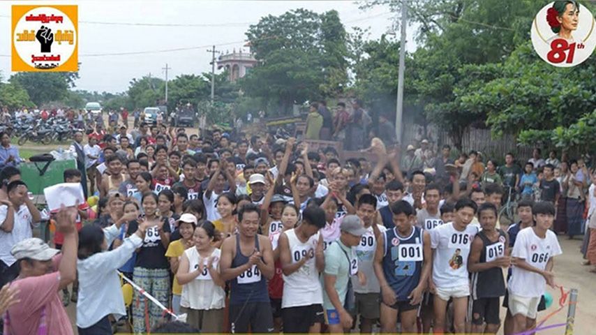 ဒေါ်အောင်ဆန်းစုကြည်၏ ၈၁ နှစ်ပြည့် မွေးနေ့အထိမ်းအမှတ် ၈ မိုင် ၁ ဖာလုံ မာရသွန်ပြေးပွဲ ဝက်လက်တွင်ကျင်းပ 