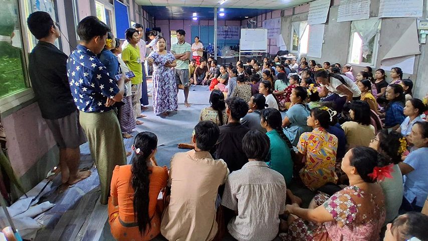 Photo: ရွှေပြည်သာမြို့နယ်အထည်ချုပ်သမဂ္ဂ