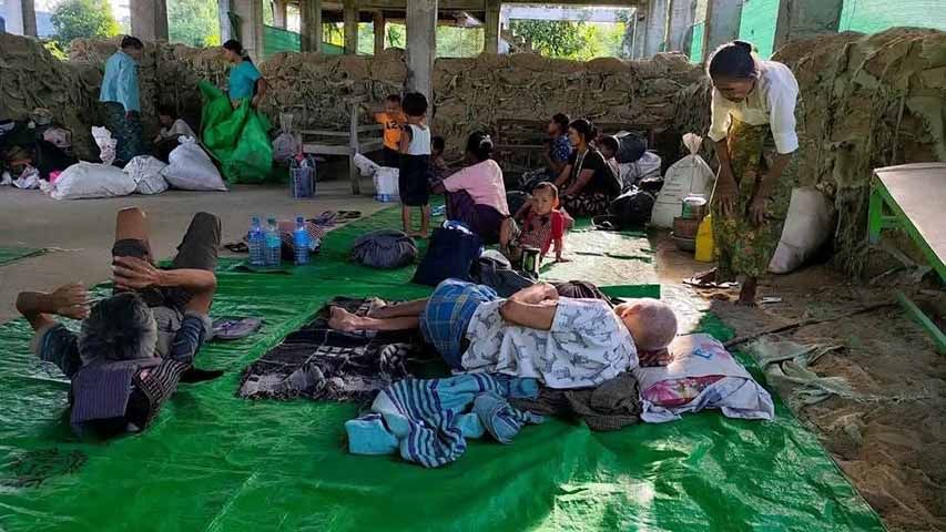 ယောဒေသကို စစ်တပ်က လက်နက်ကြီးပစ်ခတ်၊ လေကြောင်းတိုက်ခိုက်