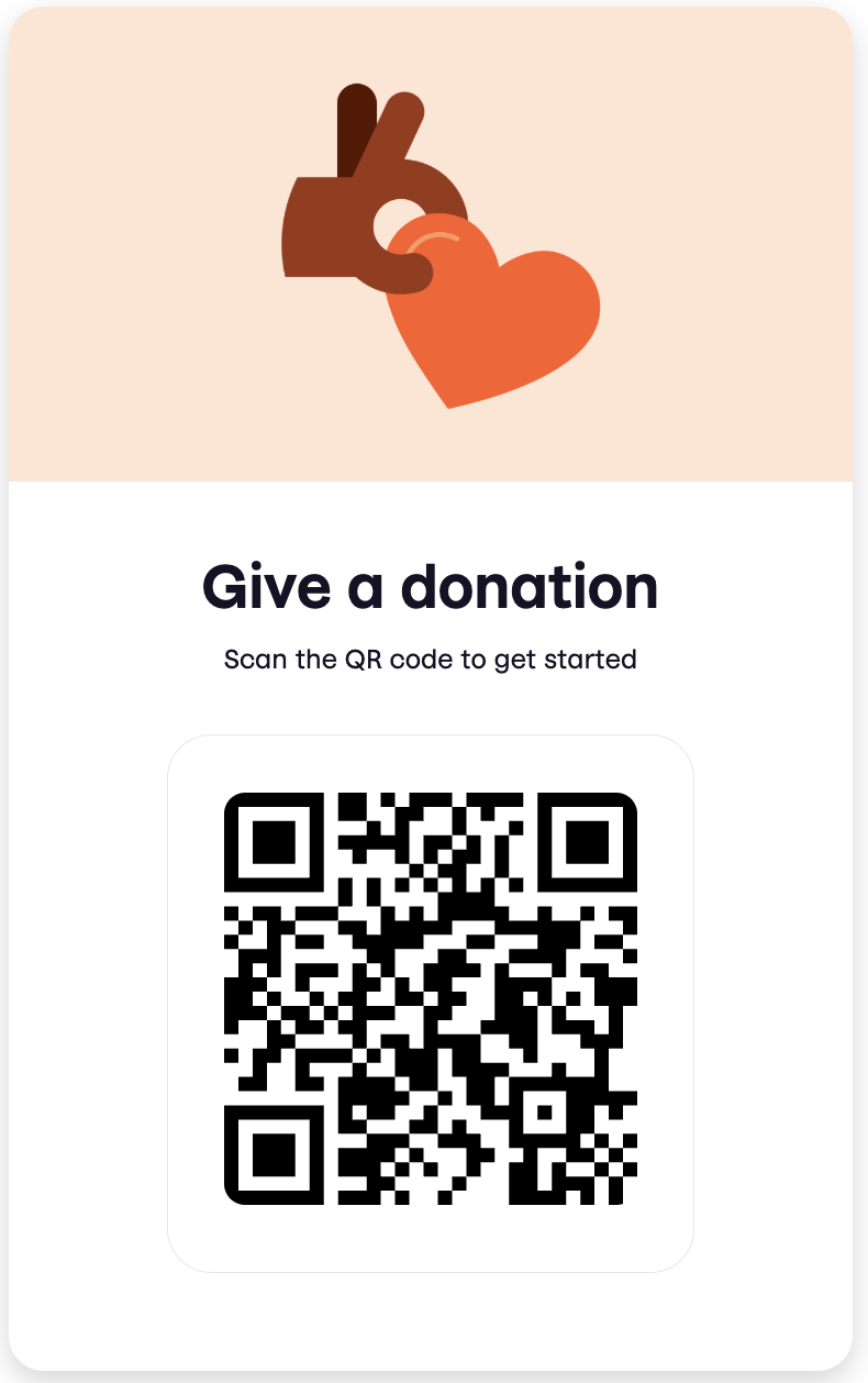 Vipps Donation QR Code - Give a donation