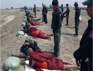 monk military training in Shan