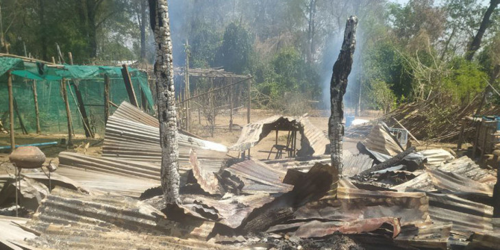 Di Khin Oo, tentara menembak 1 orang dan membakar desa.  Lebih dari 3.000 orang telah mengungsi – DVB