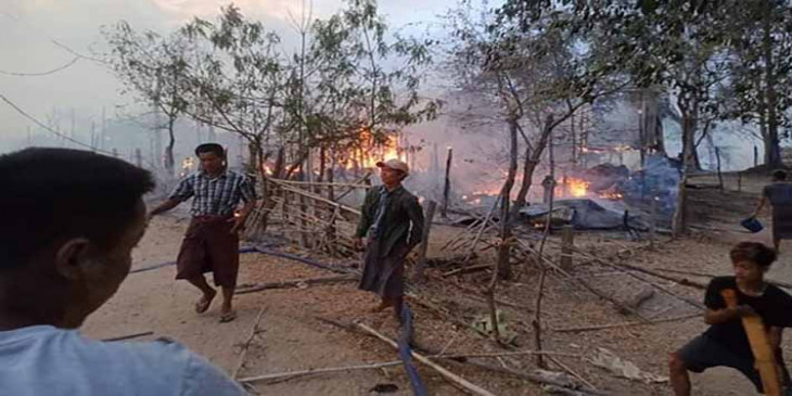 27 rumah dan lumbung terbakar di Slin Township – DVB