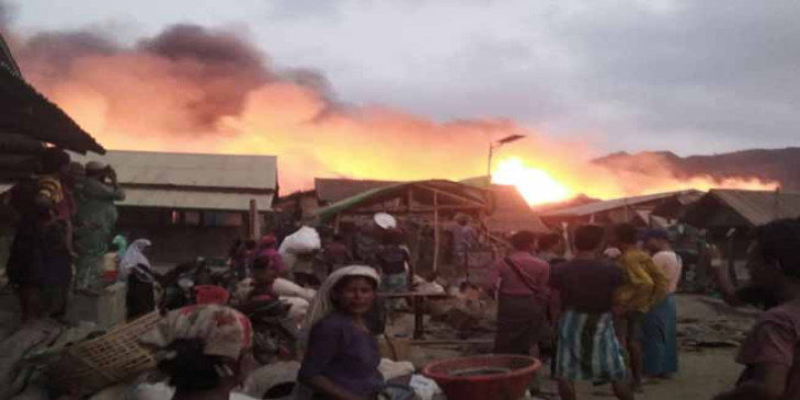 Kamp pengungsi Muslim Phongtaw dibakar;  430 rumah hancur – DVB